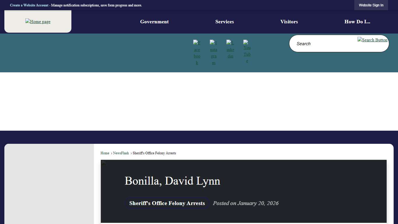 Bonilla, David Lynn • Randolph County, NC